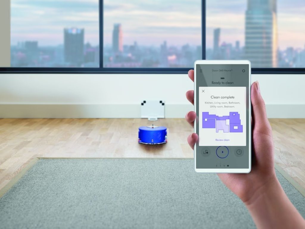 Dyson robotstofzuiger app bediening