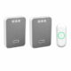 Byron DBY-22324 Draadloze Deurbelset Grijs/Wit