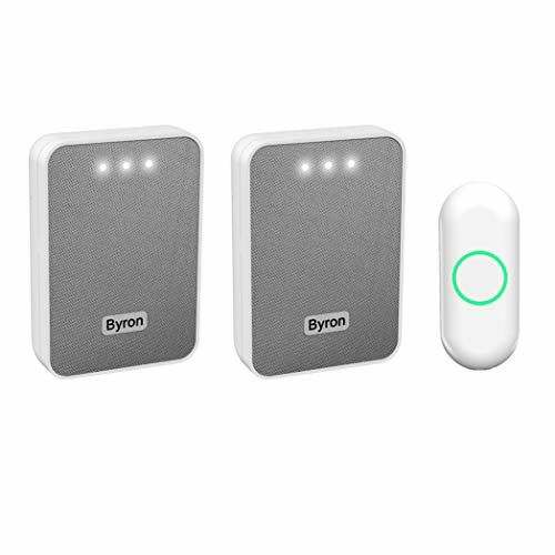 Byron DBY-22324 Draadloze Deurbelset Grijs/Wit