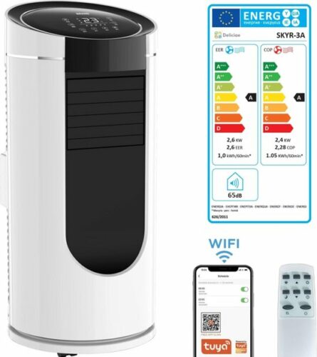 Deliciae Sky 3A is een 4 in 1 Slimme Mobiele Airco met WiFi