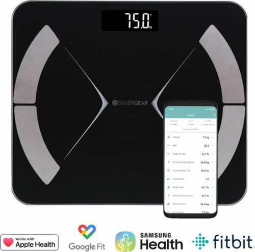 Silvergear Bluetooth personenweegschaal